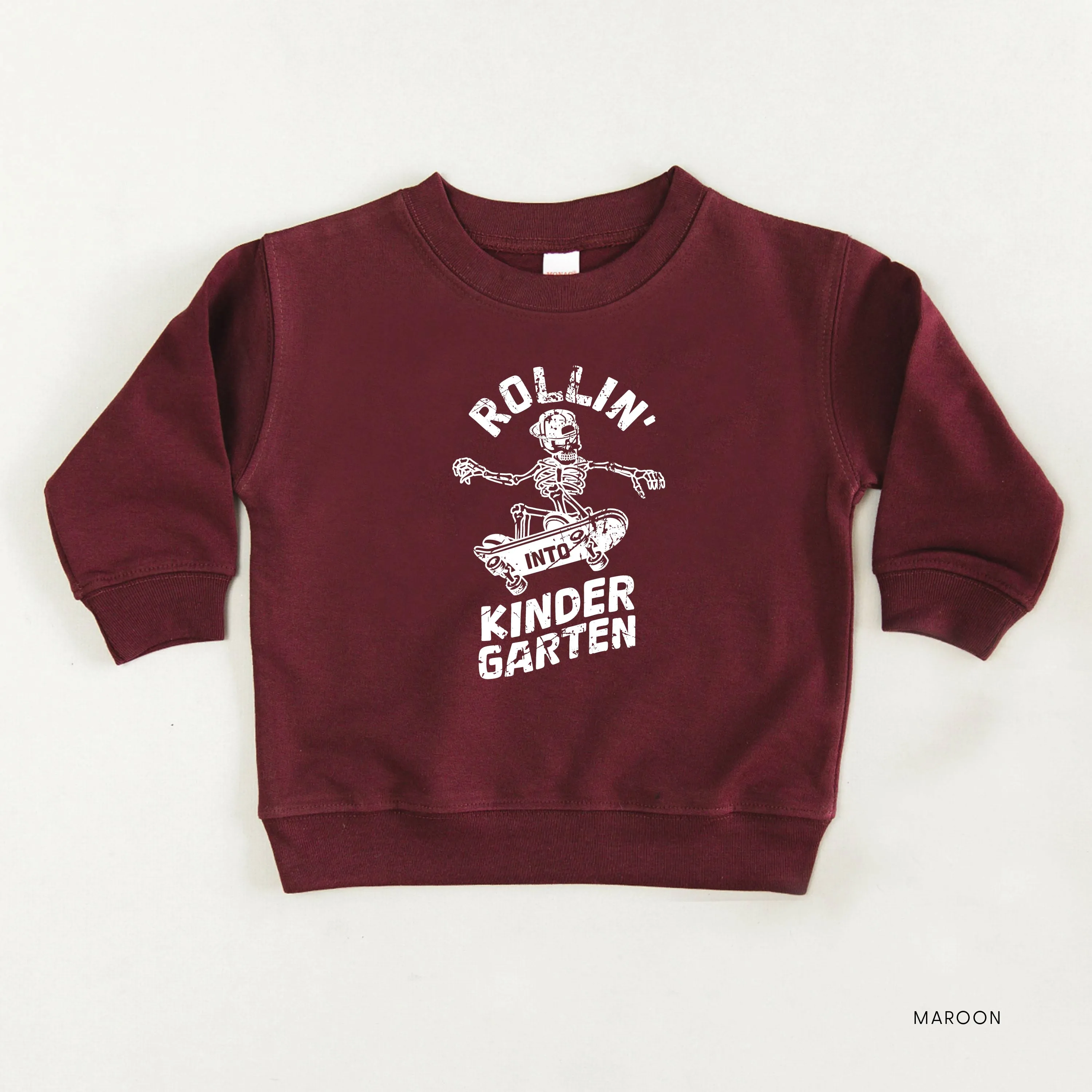 Skateboarding Skelly - Rollin' into Kindergarten - Child Sweater