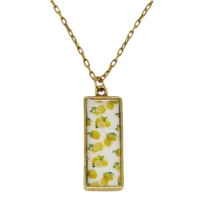 Summer Lemons Pendant Necklace