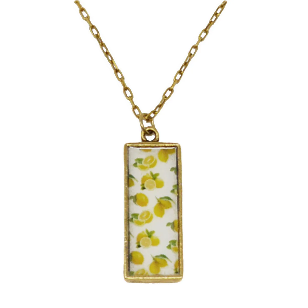 Summer Lemons Pendant Necklace