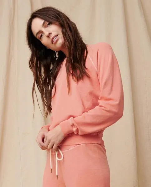 The Great - The College Sweatshirt in Orange Cream