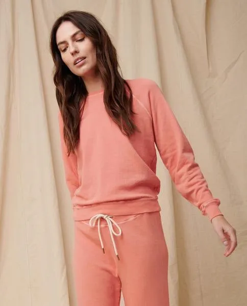 The Great - The College Sweatshirt in Orange Cream