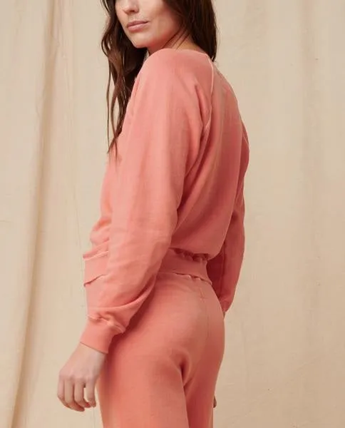 The Great - The College Sweatshirt in Orange Cream