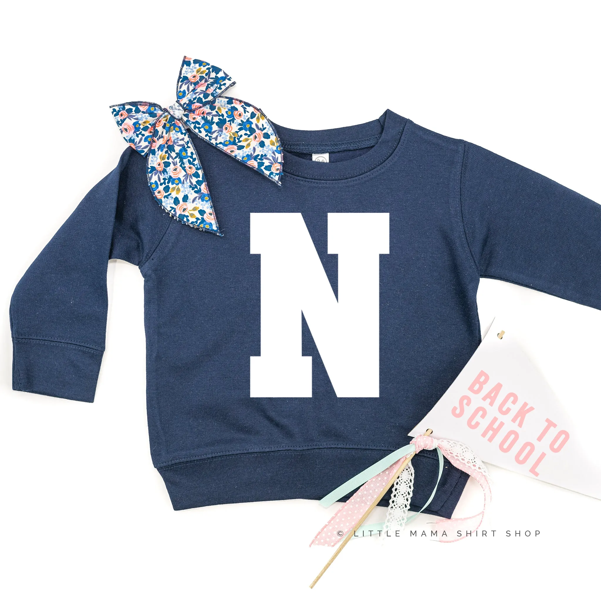VARSITY INITIALS - Child Sweater