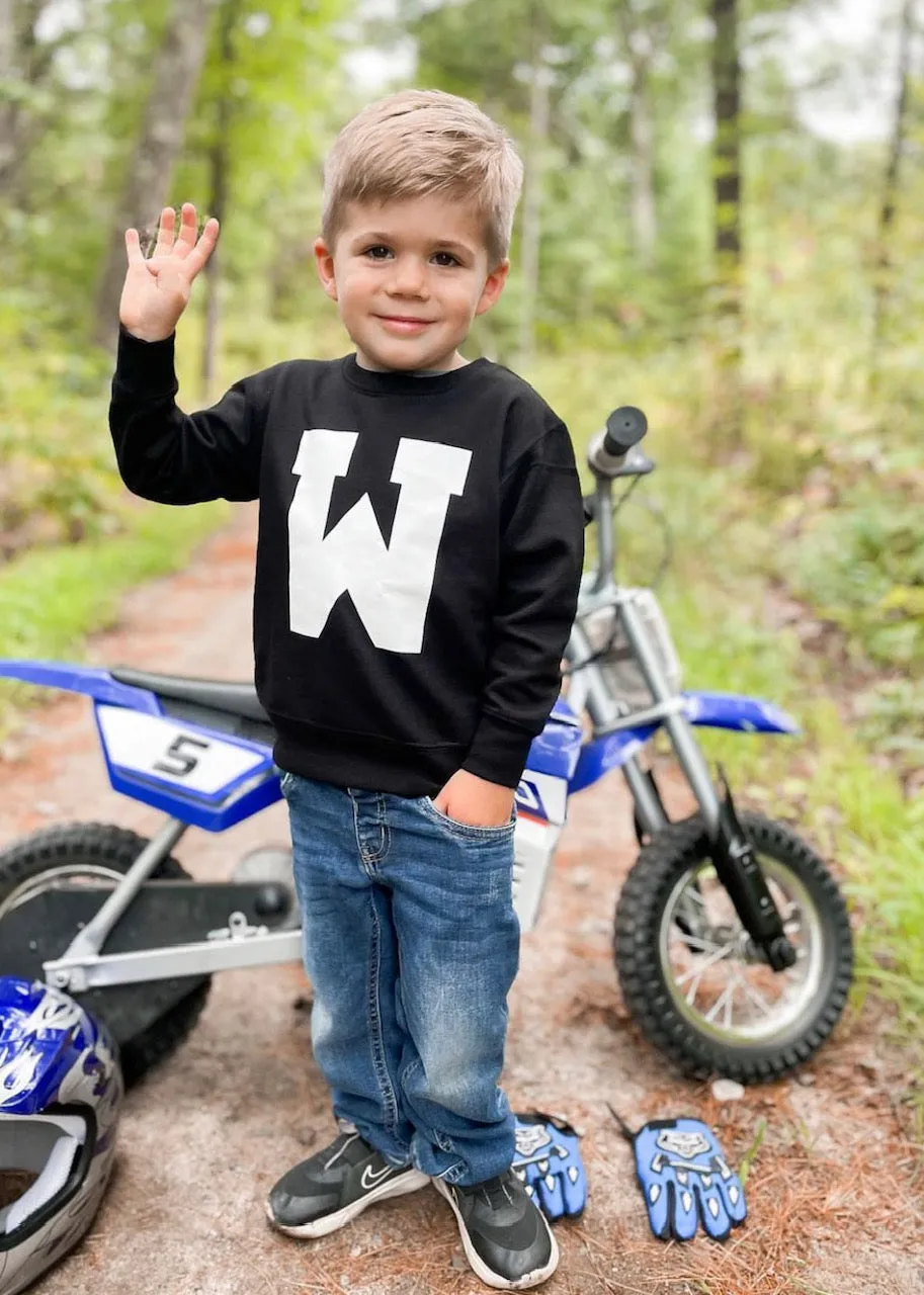 VARSITY INITIALS - Child Sweater