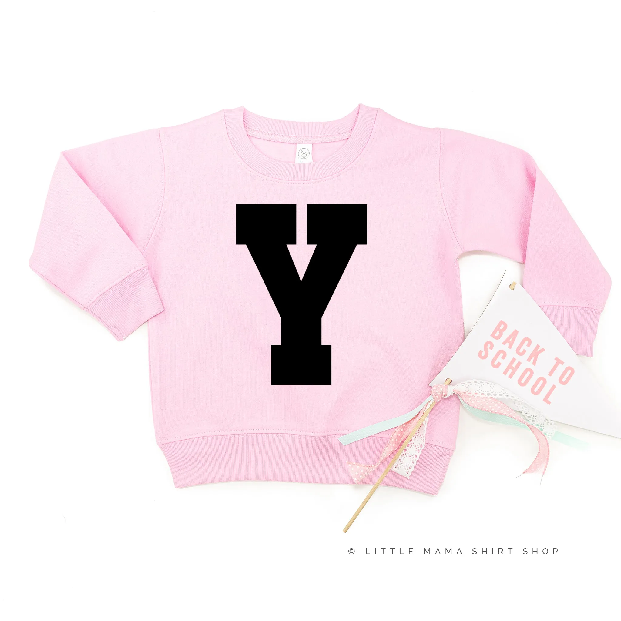 VARSITY INITIALS - Child Sweater