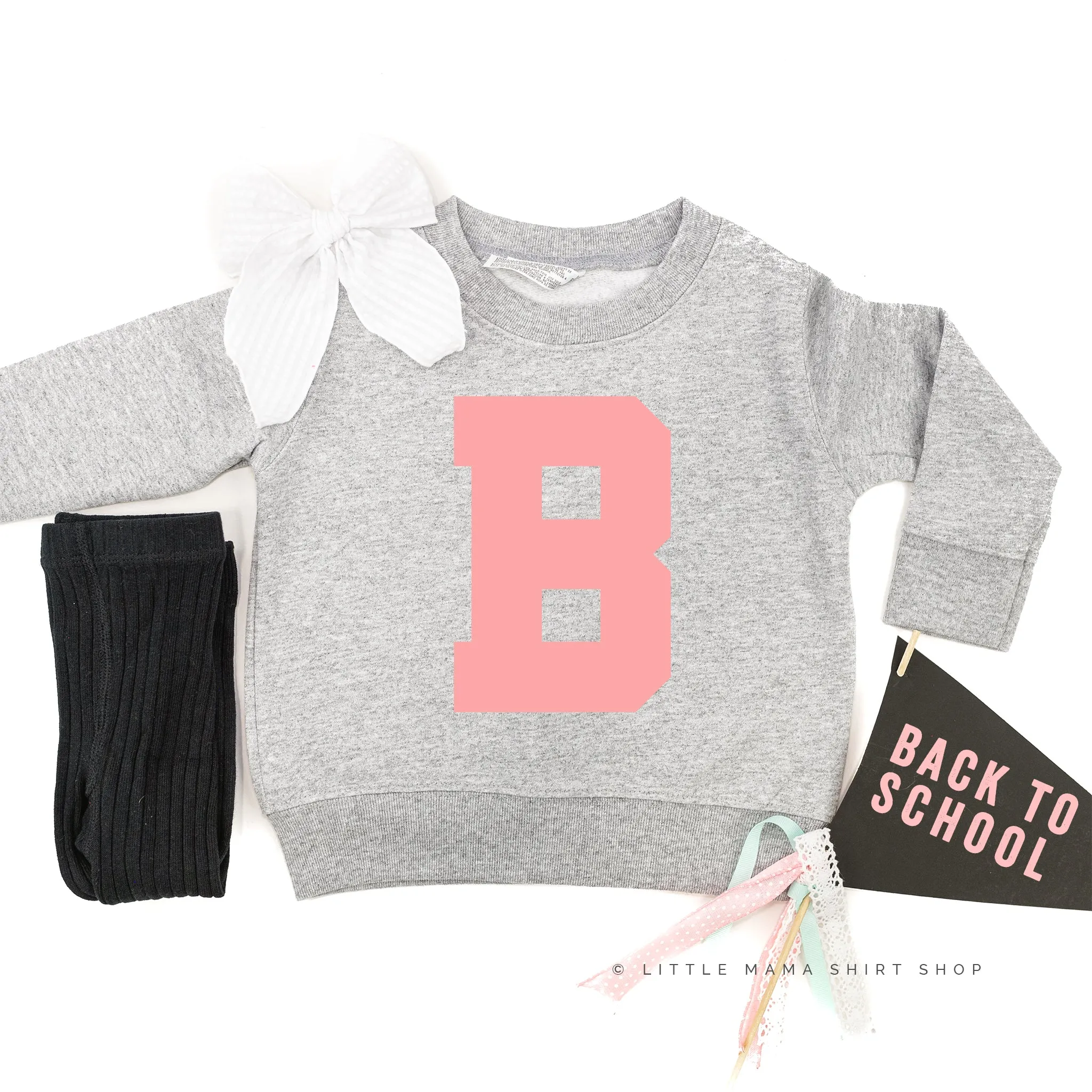 VARSITY INITIALS - Child Sweater
