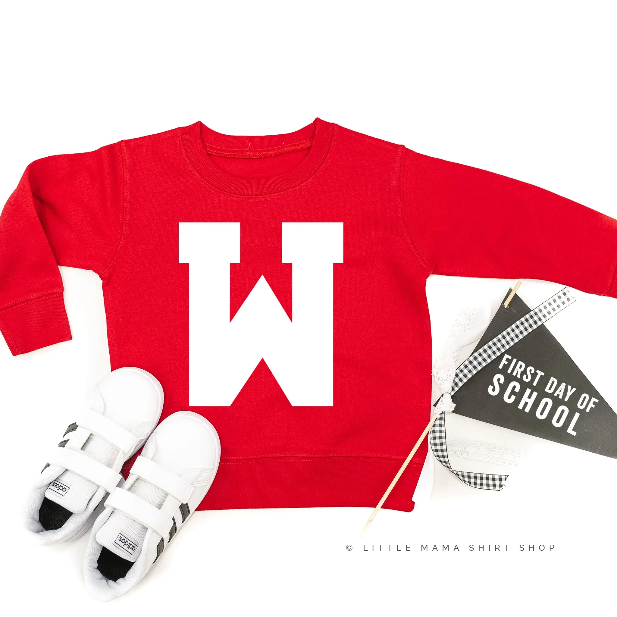 VARSITY INITIALS - Child Sweater