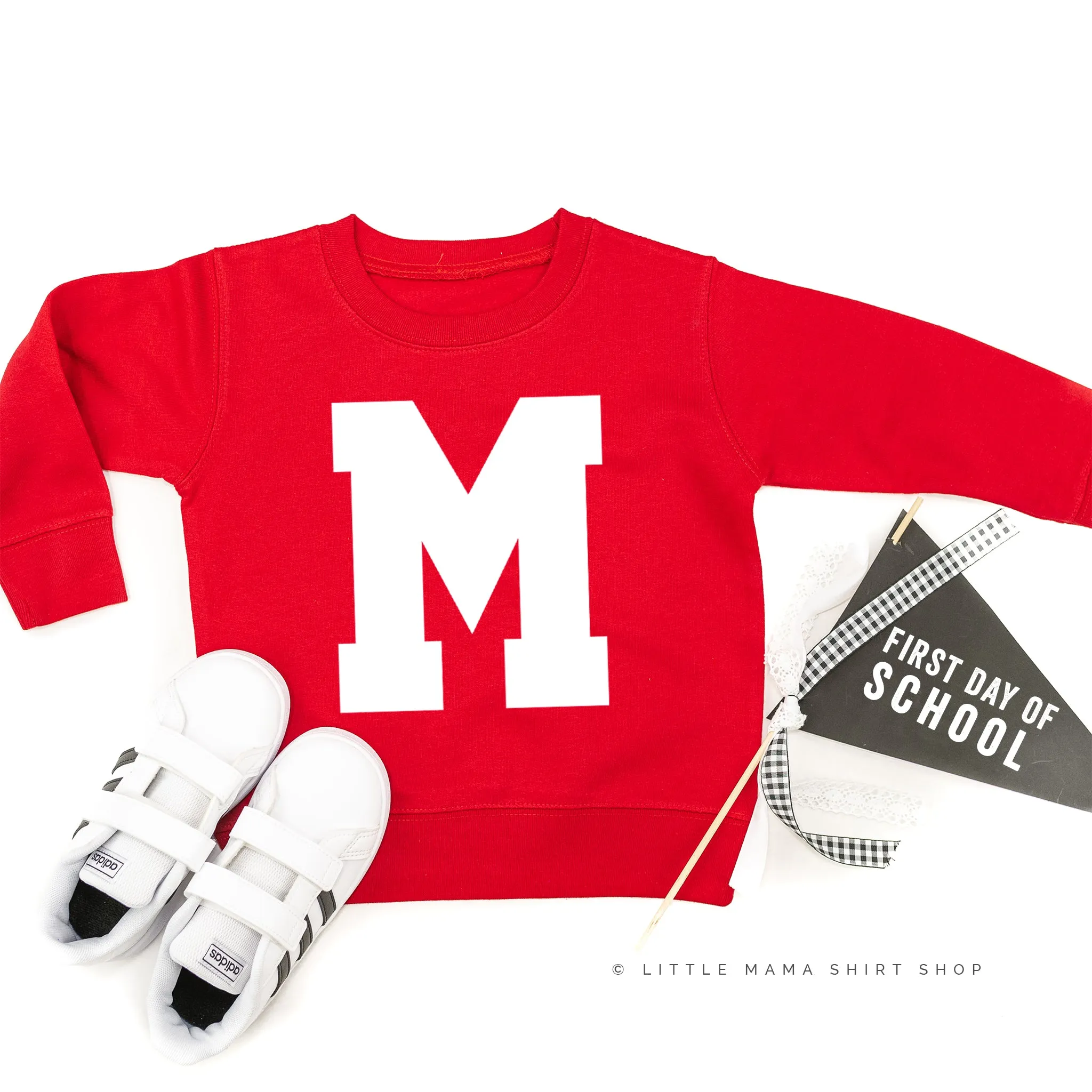 VARSITY INITIALS - Child Sweater