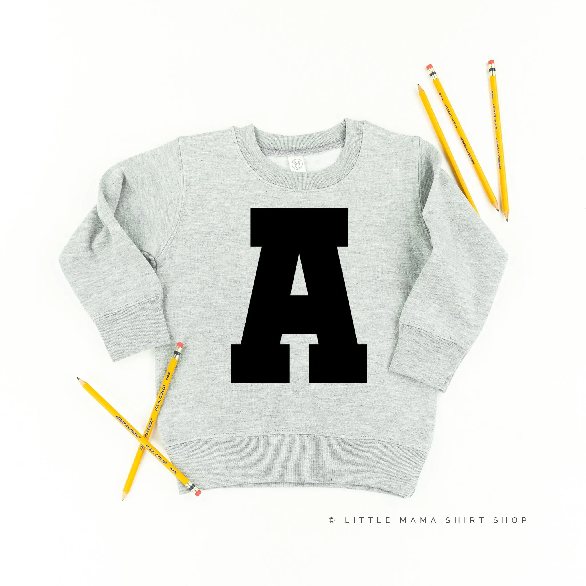 VARSITY INITIALS - Child Sweater