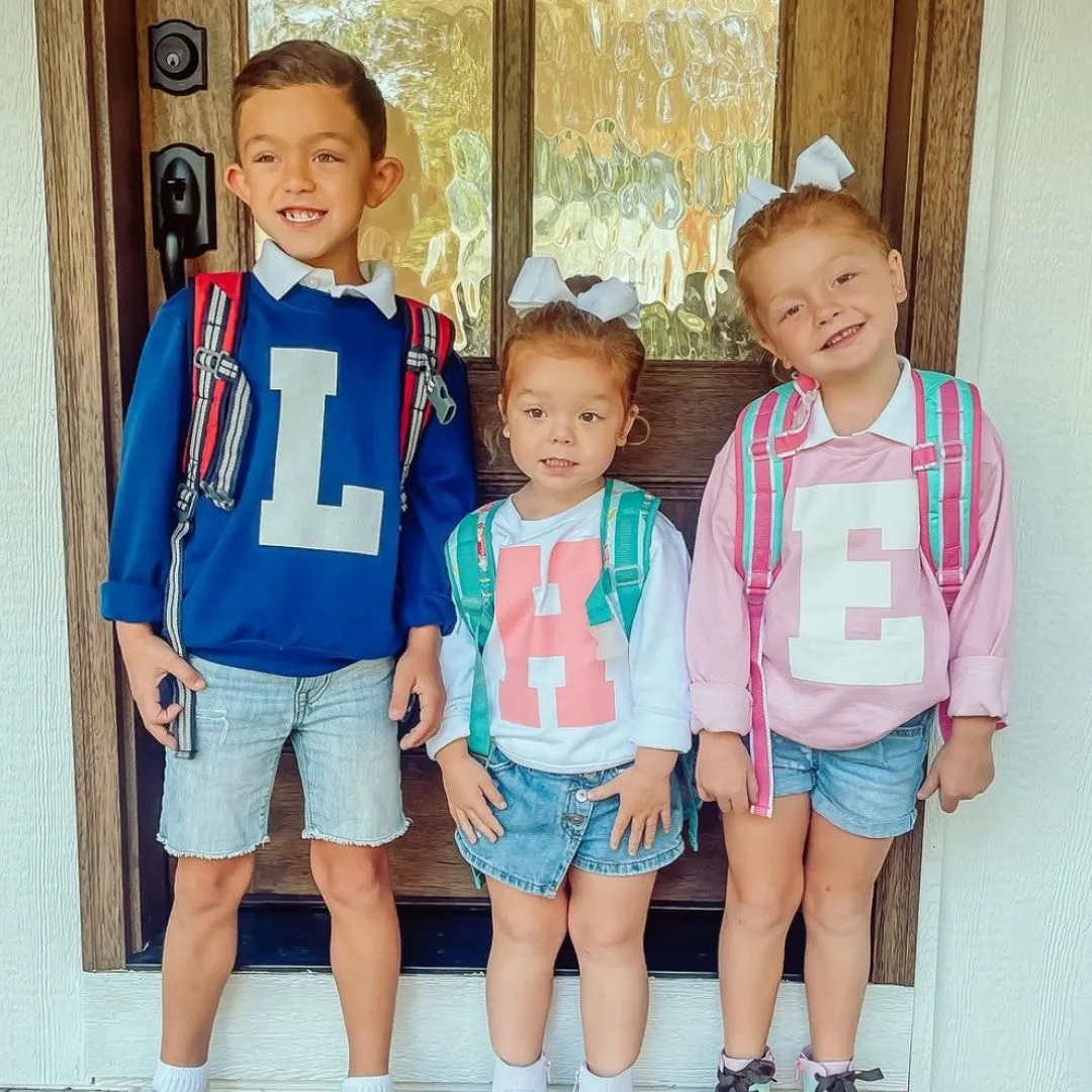 VARSITY INITIALS - Child Sweater