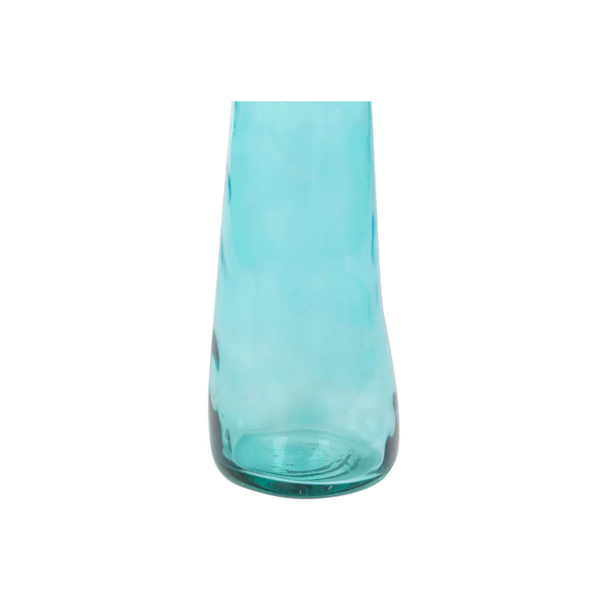 Vase DKD Home Decor 18 x 18 x 120 cm Sky blue Tempered Glass