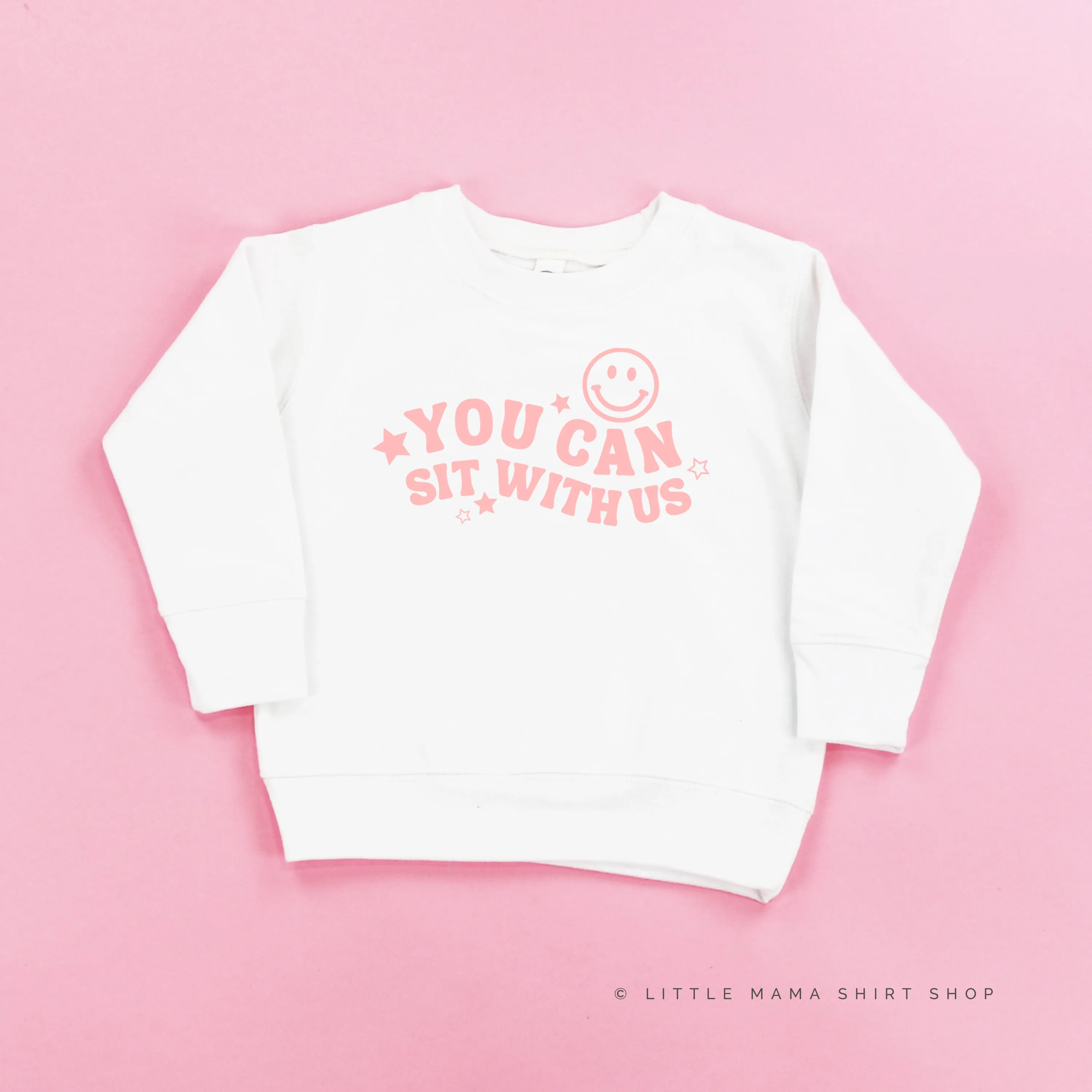 YOU CAN SIT WITH US (Smiley Face) - Child Sweater